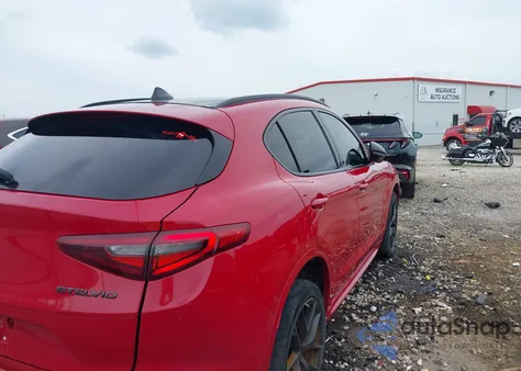 2021 Alfa Romeo Stelvio Ti Awd from USA, damaged, VIN ZASPAKBN7M7D16208